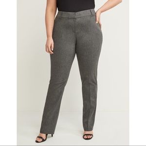 Lane bryant allie straight leg gray pant